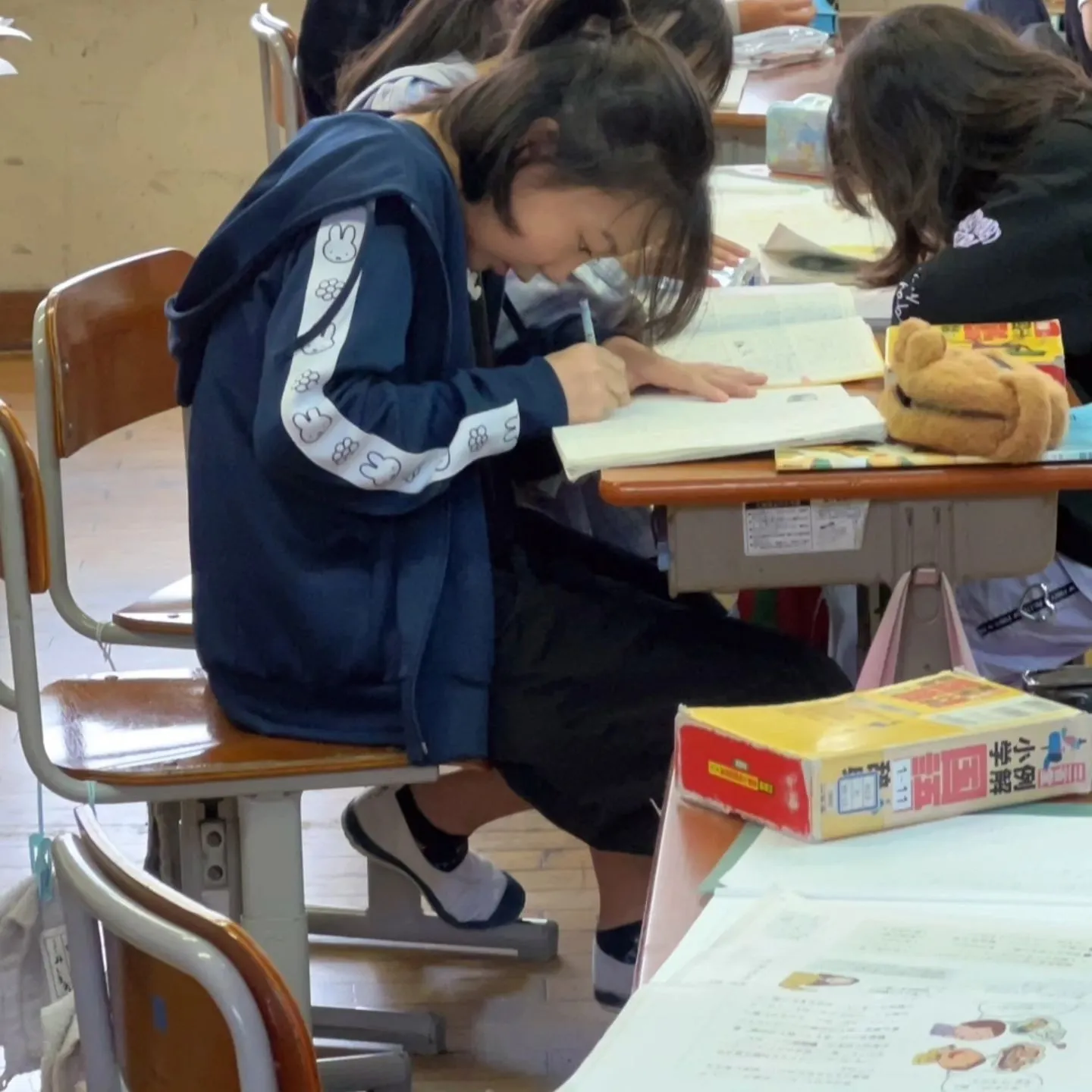 昨日は三女、四女の小学校参観日🥹