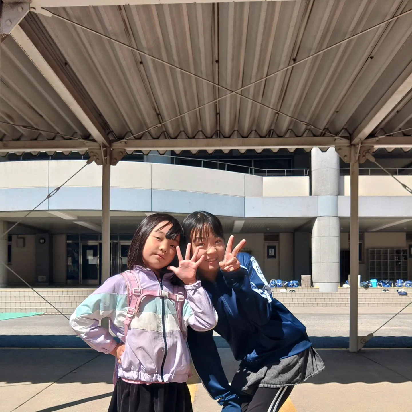 本日長女、次女はバレーボール練習試合👍
